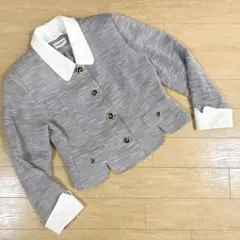 ○近日処分予定【ジャケット】アウター 昭和レトロ ブラック×ホワイト 古着