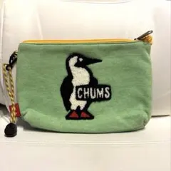 CHUMS ポーチ グリーン イエローのサムネイル