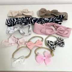 【美品】ベビー用ヘアバンド　女の子　セット販売
