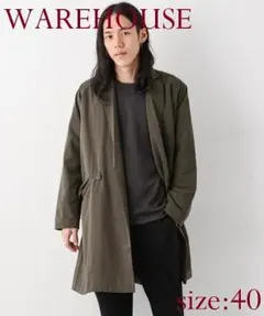 【新品】WAREHOUSE オーバーサイズラップコート 定価14,040円のサムネイル