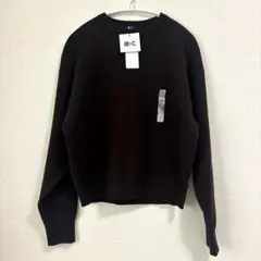 UNIQLO C スムースコットンクルーネックセーター　M ダークブラウン