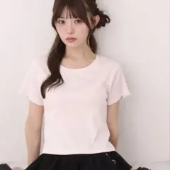 NICECLAUP ワンポイントロゴTee ピンク