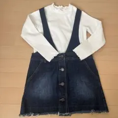 GU 2点セット まとめ売りトップス デニムワンピース 120cm 春服