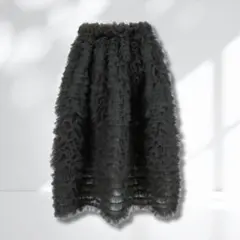【みずき】Bibiy. チュールフレアスカート ブラック Fサイズ みずき様専用】Bibiy. チュールフレアスカート ブラック Fサイズ