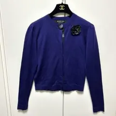 PaulSmith BLACKポールスミスブラックレーベル カーディガン 花紫Mのサムネイル