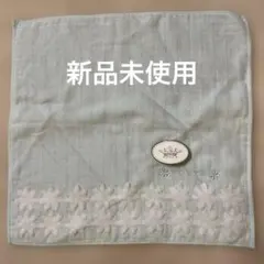 ★TOCCA★ 花柄刺繍 水色 新品未使用　タオルハンカチのサムネイル