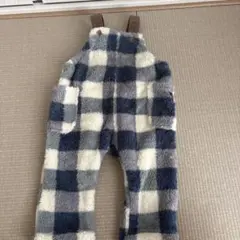 futafuta ボア サロペット チェック 80cmのサムネイル