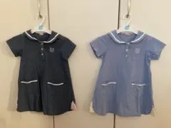 双子　女の子　セーラー　可愛い　お揃い　色違い　100
