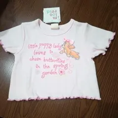 Disney baby レディ Tシャツ ピンク 90cm　保育園　リボンのサムネイル