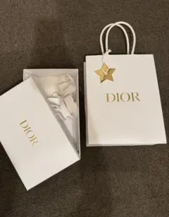 Dior ディオールショッパー空箱リボン 3点セット 星型チャーム付き