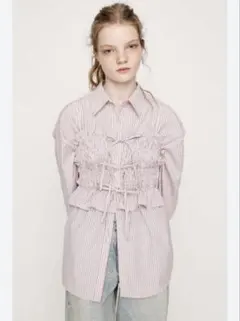 新品未使用タグ☆SLY ASYMMETRY SHIRRING SHEER シャツ | Mercari