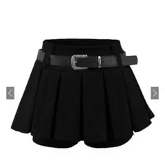 GRL ベルト付きプリーツミニスカートパンツ　sサイズ