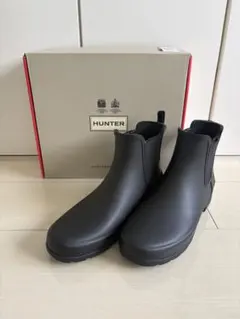 HUNTER ブラックショートブーツ