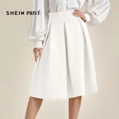 SHEIN PRIVÉ ホワイト フレアスカートのサムネイル
