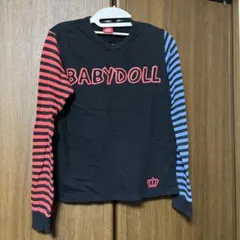 BABYDOLL 長袖カットソー 黒/赤/青