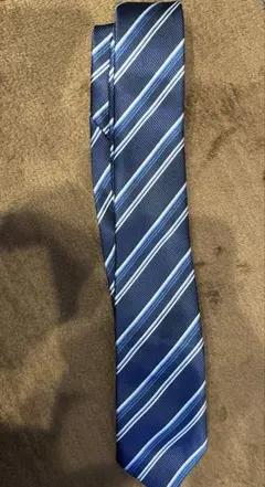 ネイビー ストライプ ネクタイ　制服ネクタイ　コスプレ制服リボン