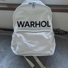 ANDY WARHOL キャンパスバックパック リュック ホワイト 45L