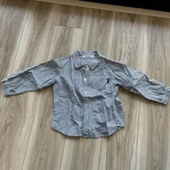 familiar チェック柄 長袖シャツ 90