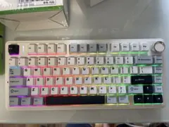 【未使用】【未開封】AULA F75 メカニカルキーボード ライトブルー＋白＋黒