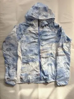 未使用　プーマ　ランニング　ウェア　ウインドブレーカー　水玉　ドット　水色　S