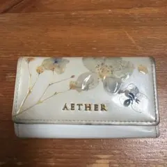 AETHER 押し花デザイン 二つ折り財布　キーケース　セット AETHER 押し花デザイン 二つ折り財布 キーケース セット - メルカリ