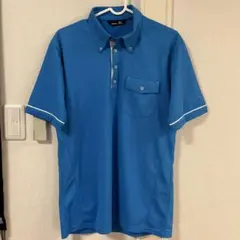 ほぼ未使用　Mizuno ミズノ　ポロシャツ 水色　M ゴルフウェア