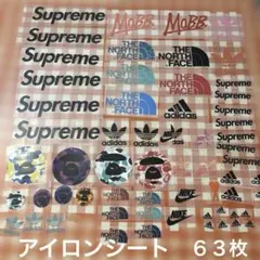 アイロンプリントシートスポーツ　ロゴ　６３枚