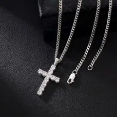 ハート 心電図 十字架 ドリップ ペンダント ネックレス チェーン 