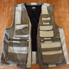 Stussy ストライプ柄 ベスト Mサイズ