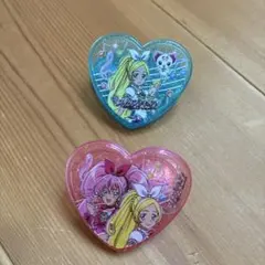 スイートプリキュア ハート型クリップ 2개 세트