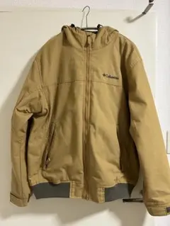 Columbia XL フード付きベージュジャケット