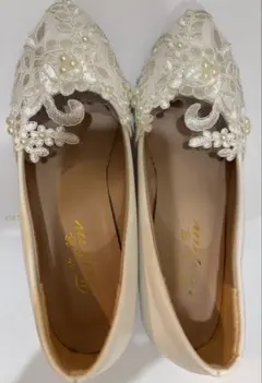 パンプス　結婚式　ウェディングシューズ