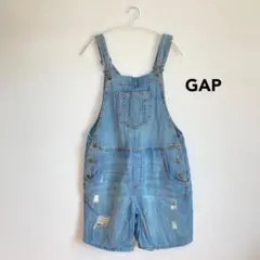 GAP デニムショートオーバーオール