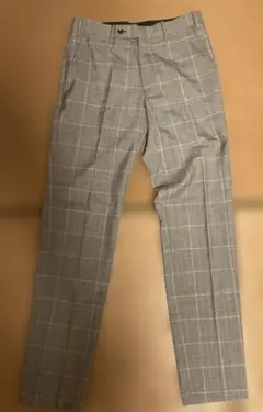 B.C STOCK MEN スラックス チェック柄 グレーのサムネイル