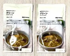 無印良品　素材を生かしたカレー グリーン　2食　180g MUJI レトルトのサムネイル