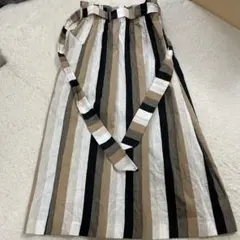 美品♡ ZARA ザラ　ロングスカート ストライプ XS