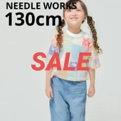 【新作】NEEDLEWORKS 130cm 半袖Tシャツ パッチワークのサムネイル