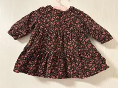 ベビー服　小花柄 ワンピース　GAP 60サイズ　長袖