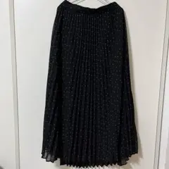 お値下げ♡美品♡ドット柄プリーツスカート　Lサイズ