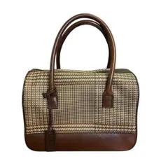 LAUREN RALPH LAUREN チェック柄 ハンドバッグ ミニボストン