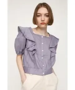 SLY PUFF SLEEVE FRILL COTTON TOPS