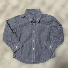 ギンガムチェック長袖シャツ 110 バースデー