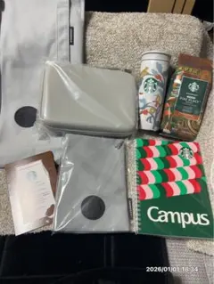 スターバックス福袋　2026年　タンブラー　トートバッグ　コーヒー豆