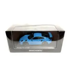 中古品 1/43 ミニチャンプス ポルシェ 911 GT3 ツーリング ブルー