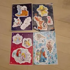 ディズニーキャラクター ステッカーセット