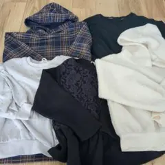 ジーユー 長袖トレーナー ワンピース 5点セット まとめ売りのサムネイル