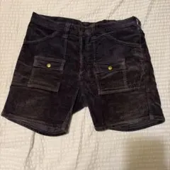 リー コーデュロイパンツ ショーツ ショートパンツ 黒 M ブッシュパンツ