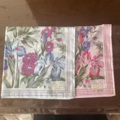 森英恵　フラワーパターン ハンカチ