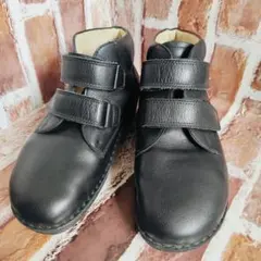 FinnComfort （38） レザー　スニーカー　ハイカット　黒　ベルトのサムネイル