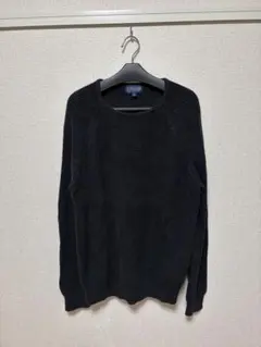 Lands' End 100%コットン ニットセーター Mサイズ ダークグレー